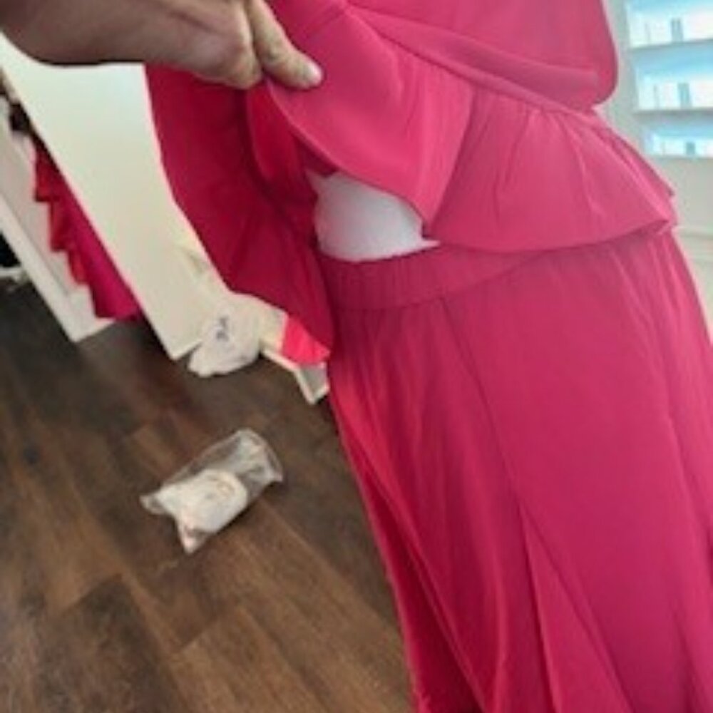 Chic Hot Pink Two-Piece Set - Picture 7 of 8
